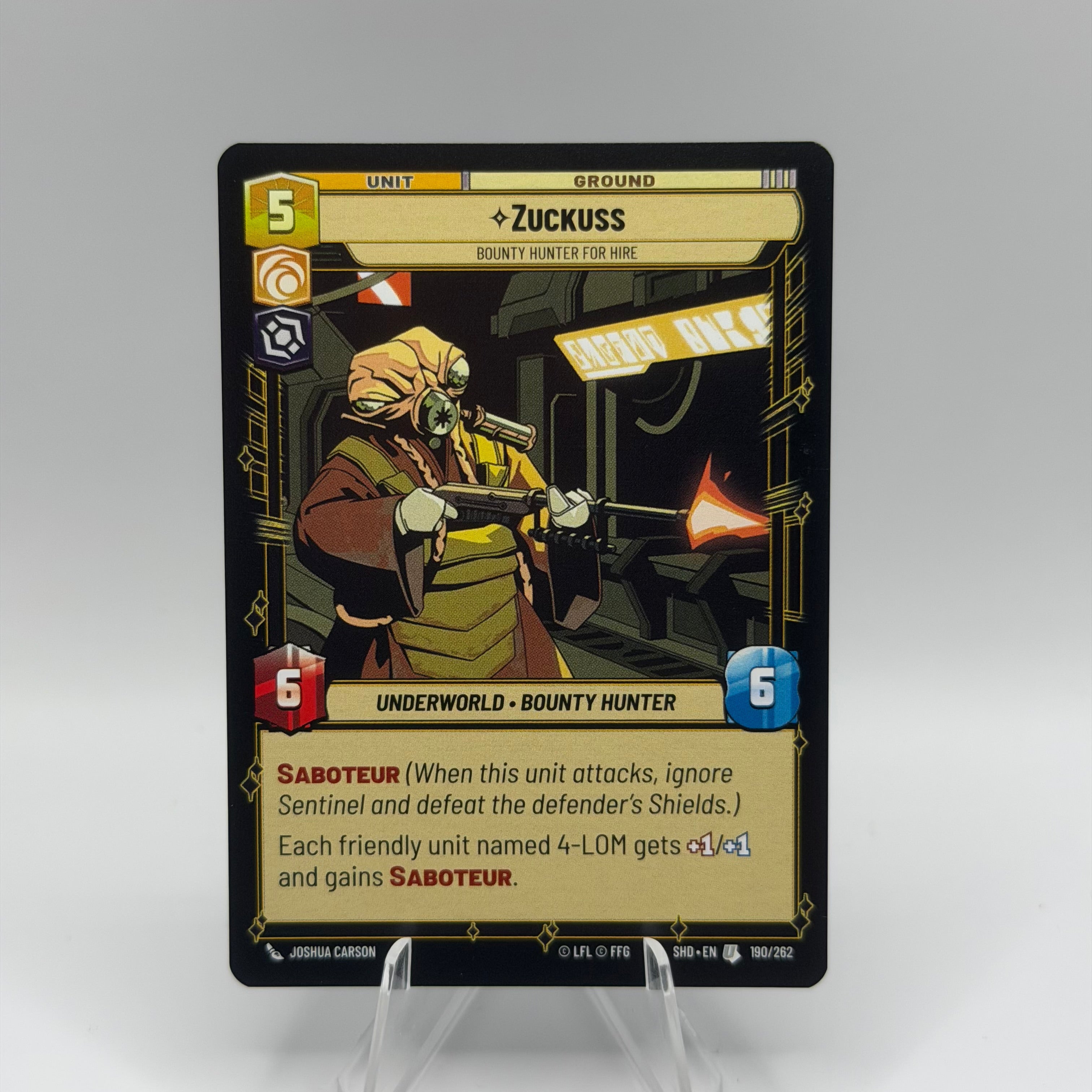 Zuckuss - Bounty Hunter for Hire - Shadows of the Galaxy (SHD) #0326