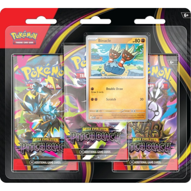 Pokémon TCG: Mega Evolution – Pitch Black 3-Pack Blister