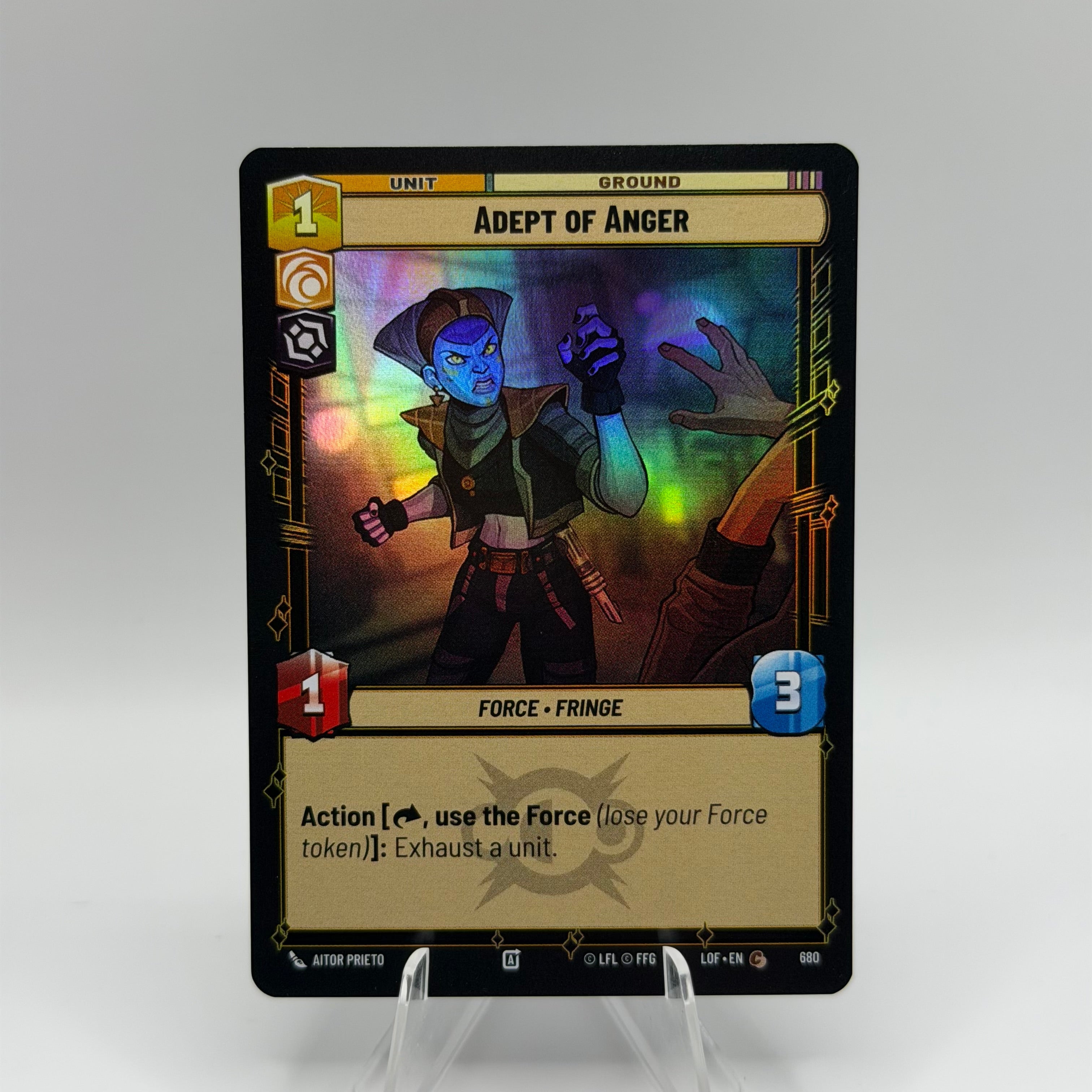 Adept of Anger (Foil) - Legends of the Force (LOF) #0292