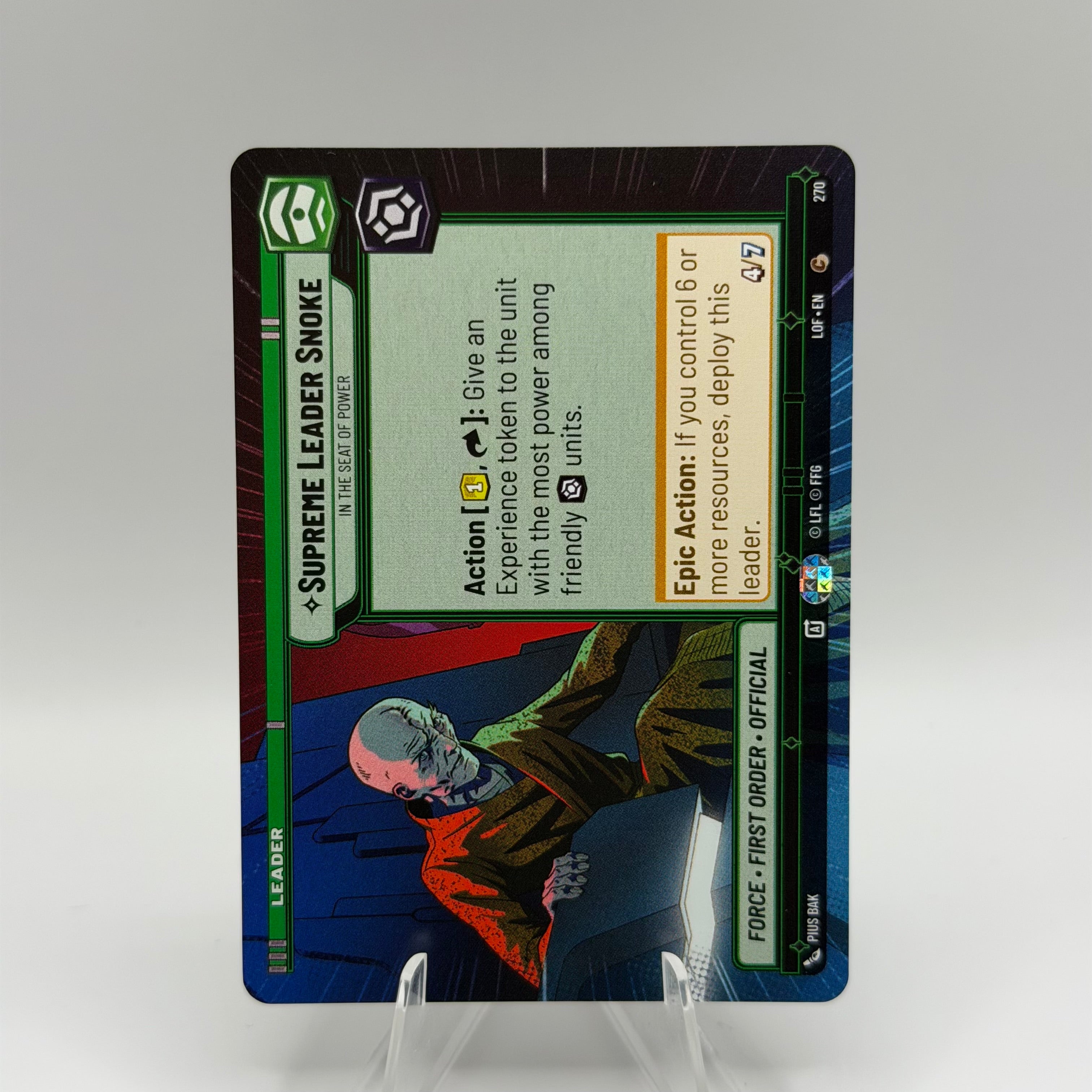 Supreme Leader Snoke - In the Seat of Power (Hyperspace) - Legends of the Force (LOF) #0286