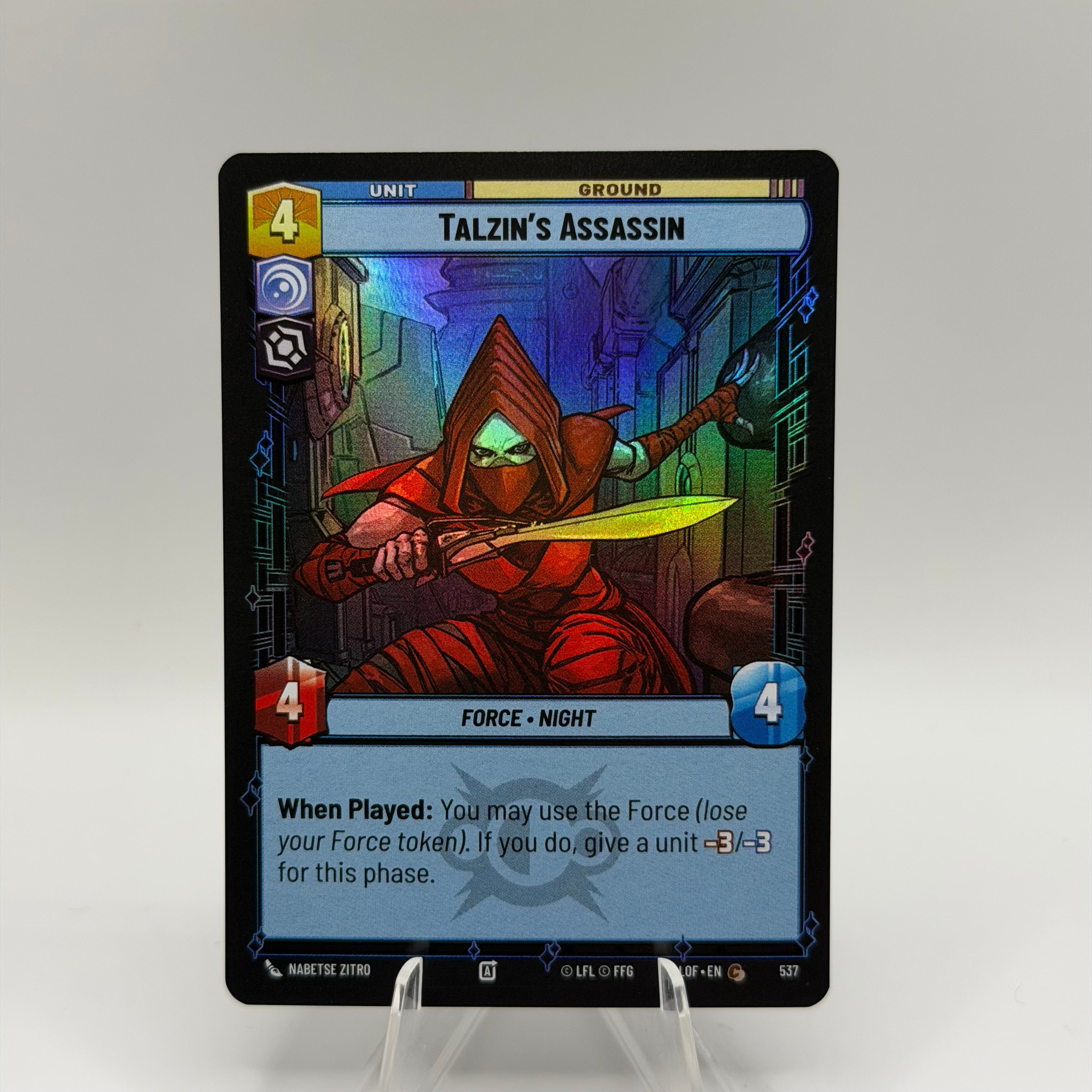 Talzin's Assassin (Foil) - Legends of the Force (LOF) #0271