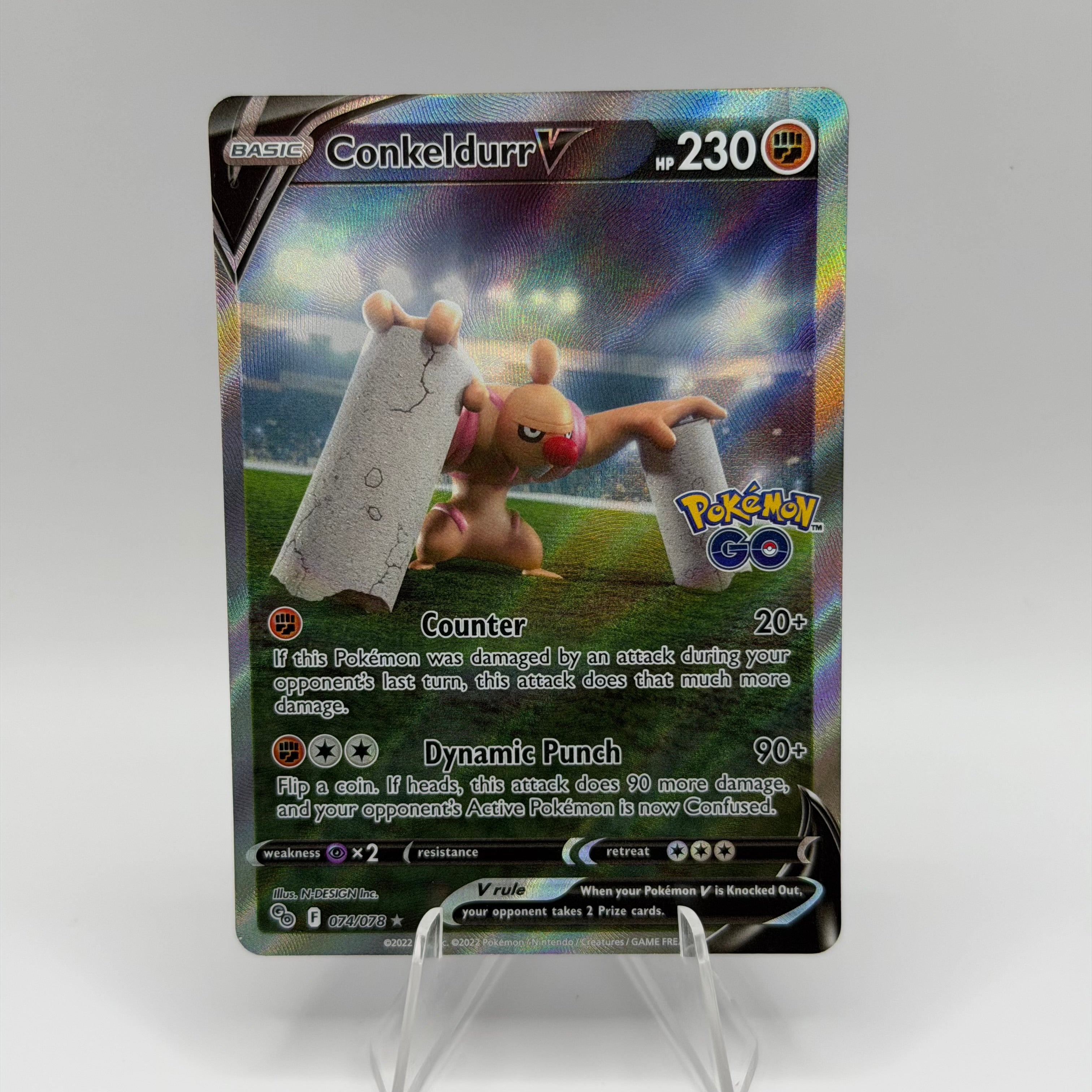 Conkeldurr V (PGO 074)
Pokémon GO #0143